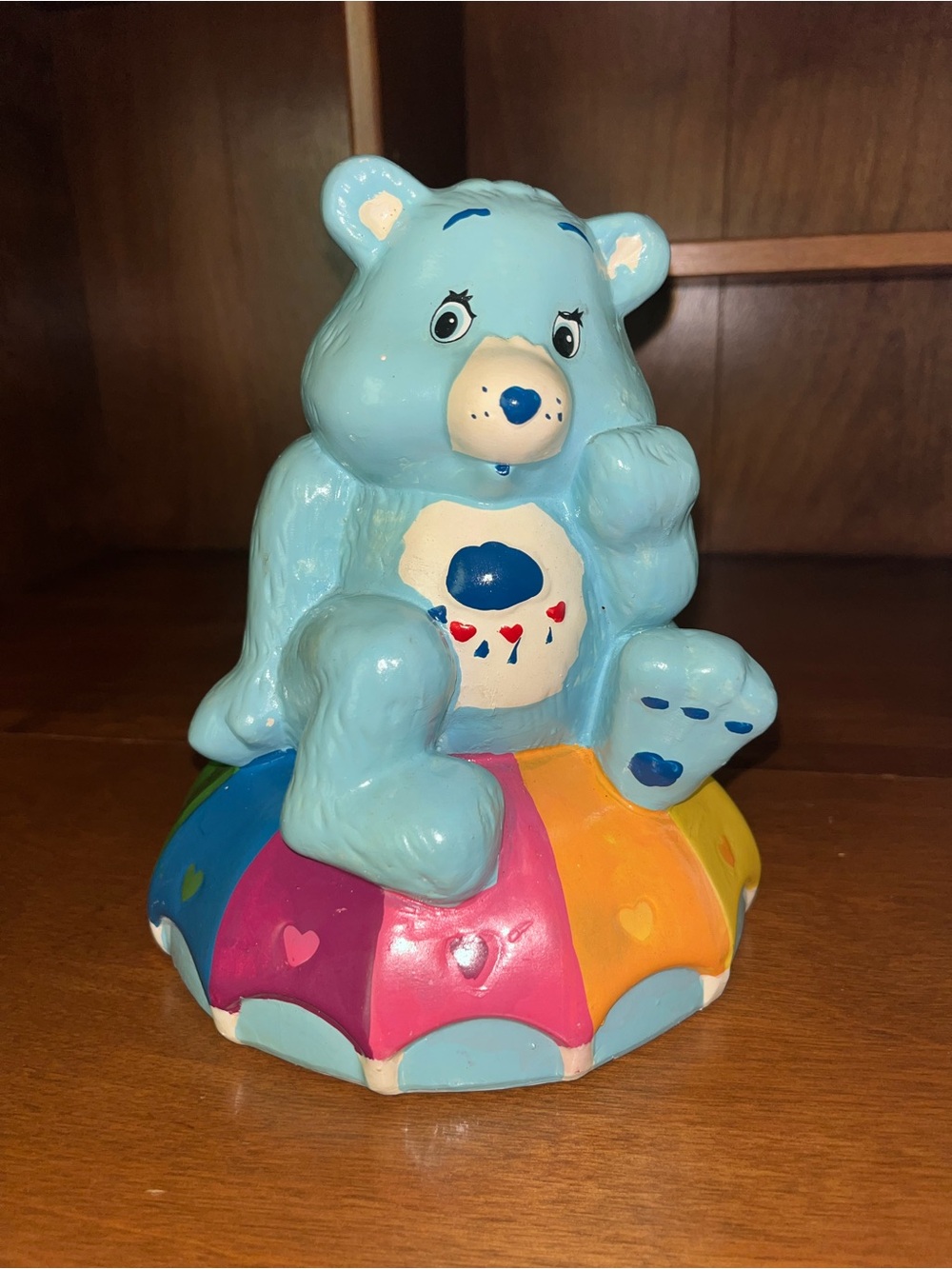 Care Bears Grumpy Bear Rainbow Umbrella Ceramic Coin Bank